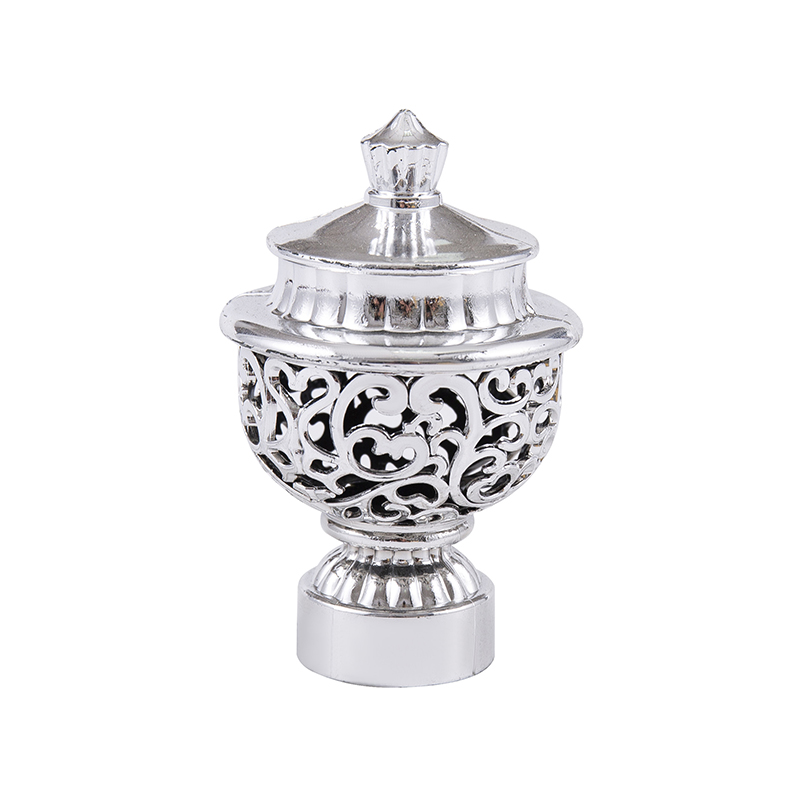 Bastone per tende adesivo argento