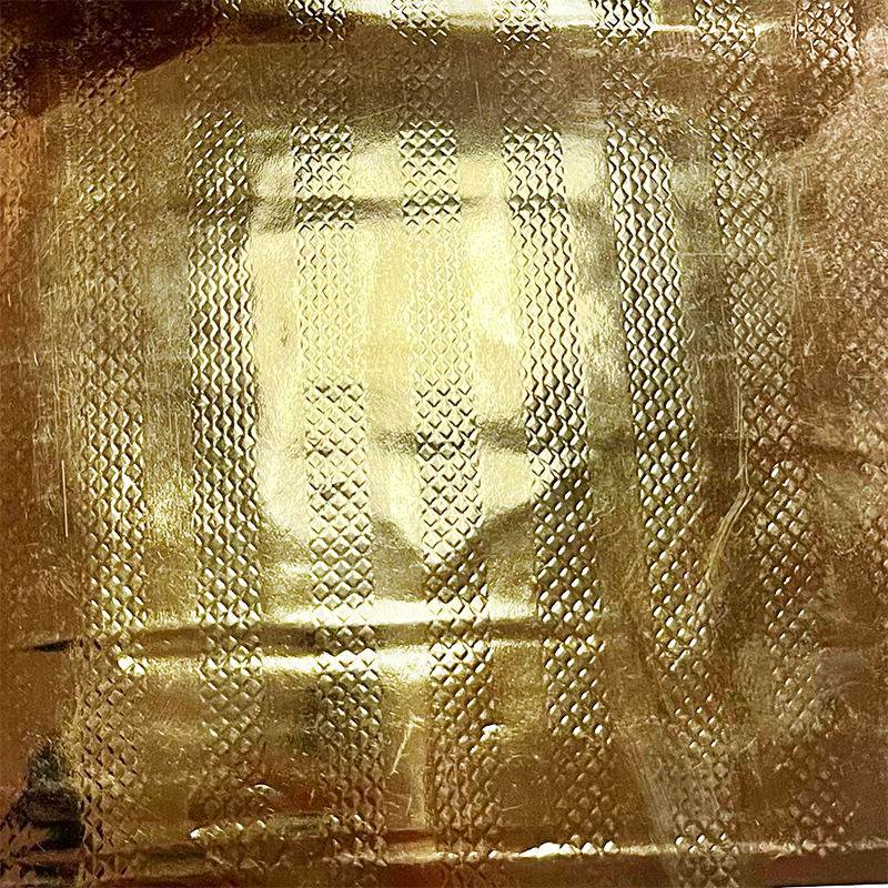Asta per tende con adesivo in titanio color oro
